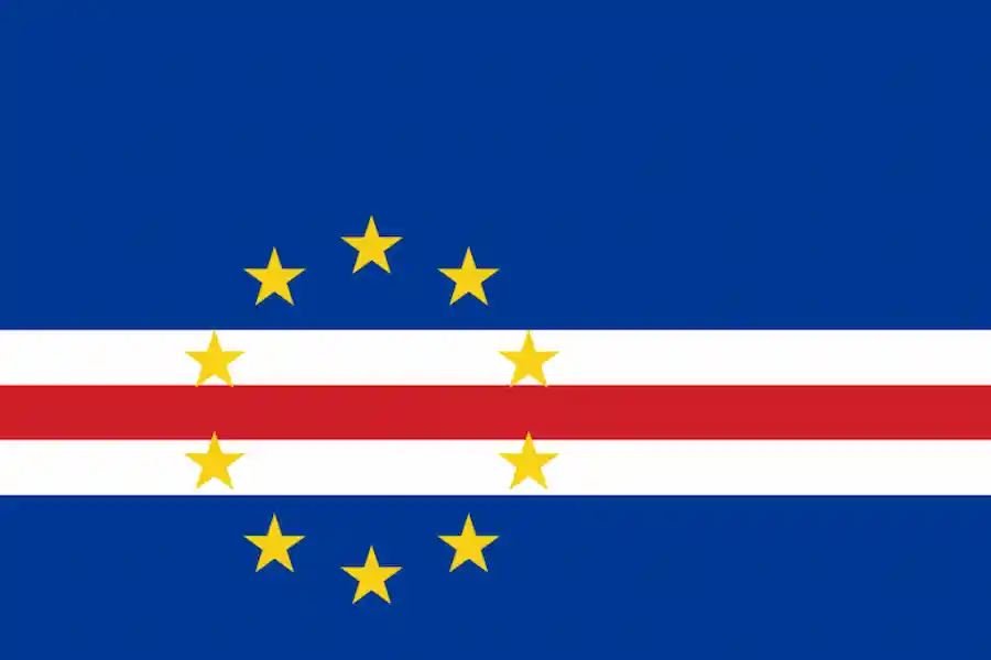 De vlag van Kaapverdië..
