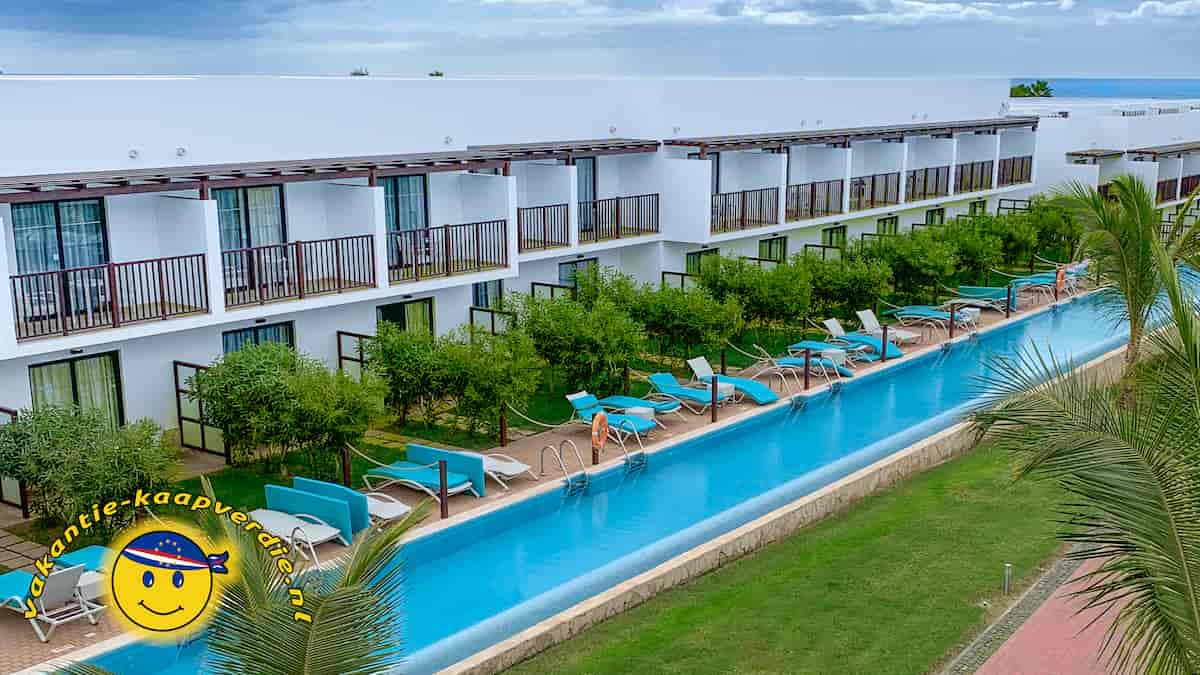 Swim up accommodaties bij het Tui Blue Cabo Verde resort.